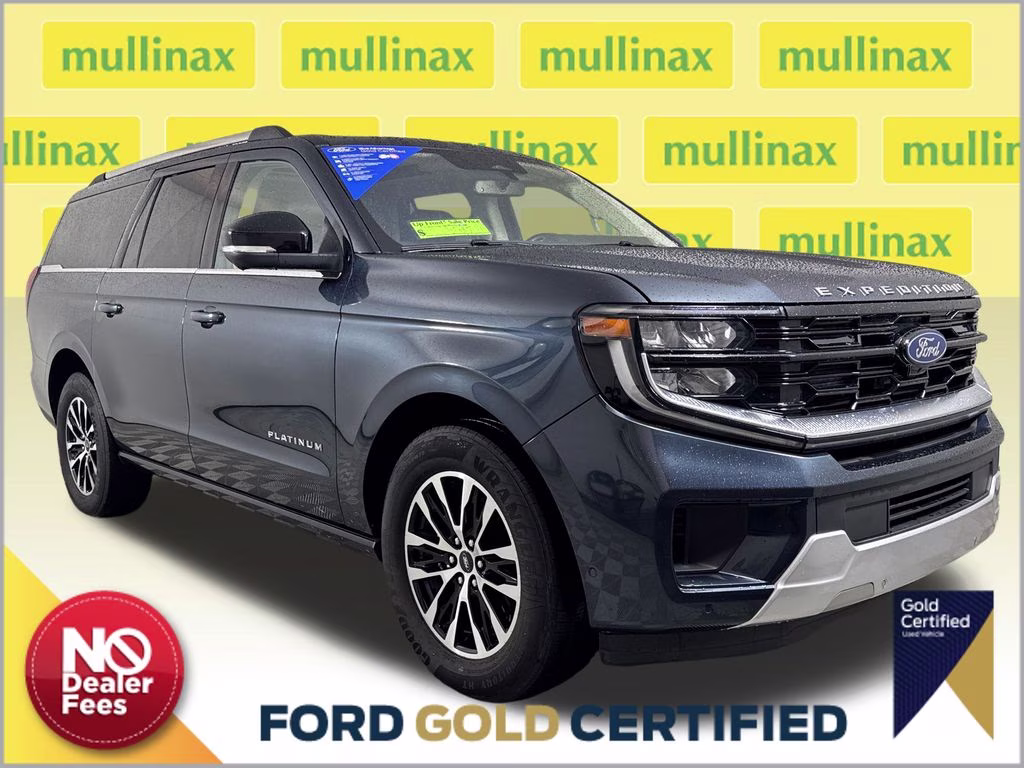 2025 Blue Metallic Ford Expedition Max Platinum 4X4 SUV