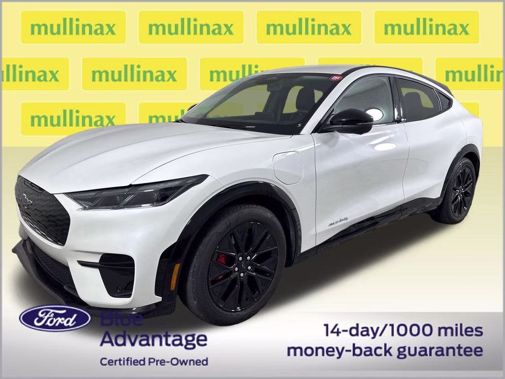 2025 White Metallic Ford Mustang Mach-E Premium AWD SUV