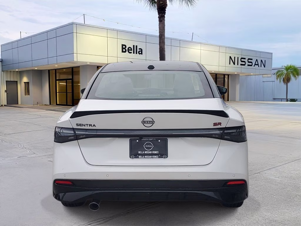 2026 Aspen White/Super Black Nissan Sentra SR FWD Sedan