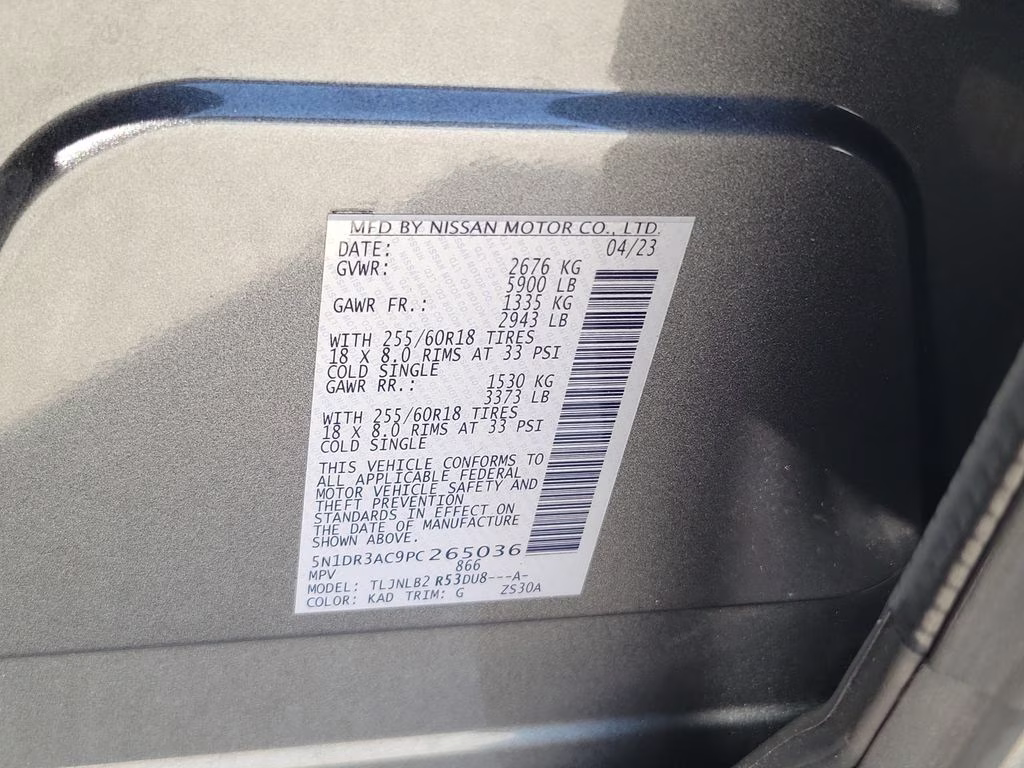 2023 Gun Metallic Nissan Pathfinder S 4X4 SUV