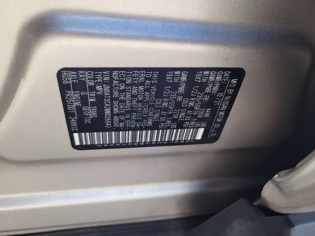 2021 Champagne Silver Metallic Nissan Rogue SL FWD SUV