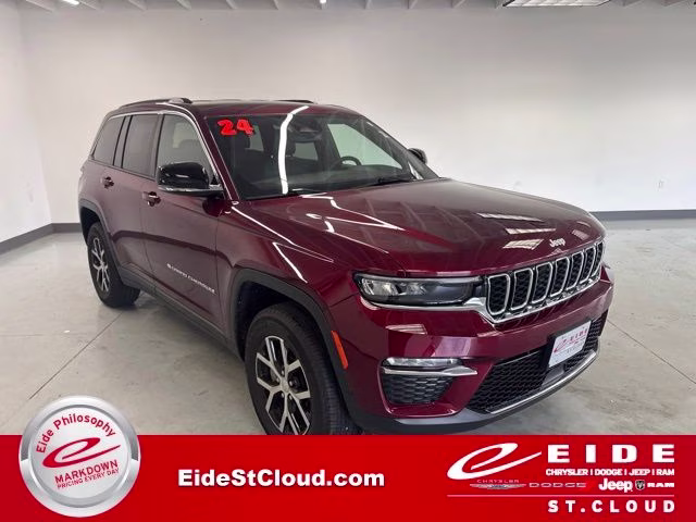 2024 Velvet Red Pearlcoat Jeep Grand Cherokee Limited 4X4 SUV