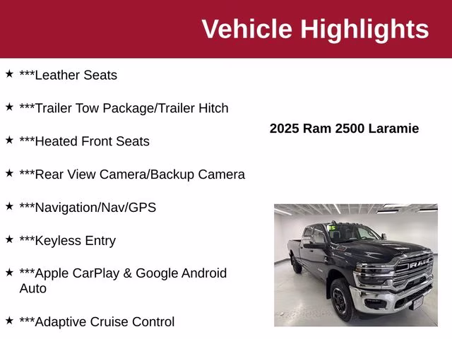 2025 Forged Blue Metallic Ram 2500 Laramie 4X4 Truck