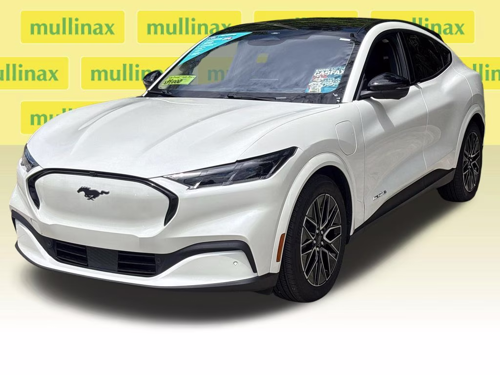 2025 White Metallic Ford Mustang Mach-E Premium AWD SUV