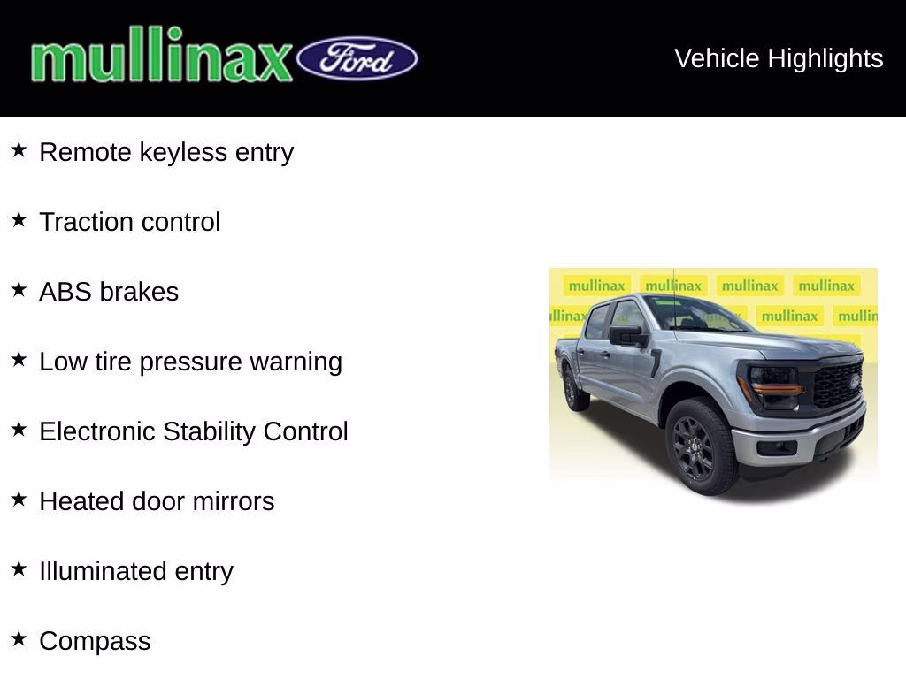 2026 Iconic Silver Metallic Ford F-150 STX 4X4 Truck