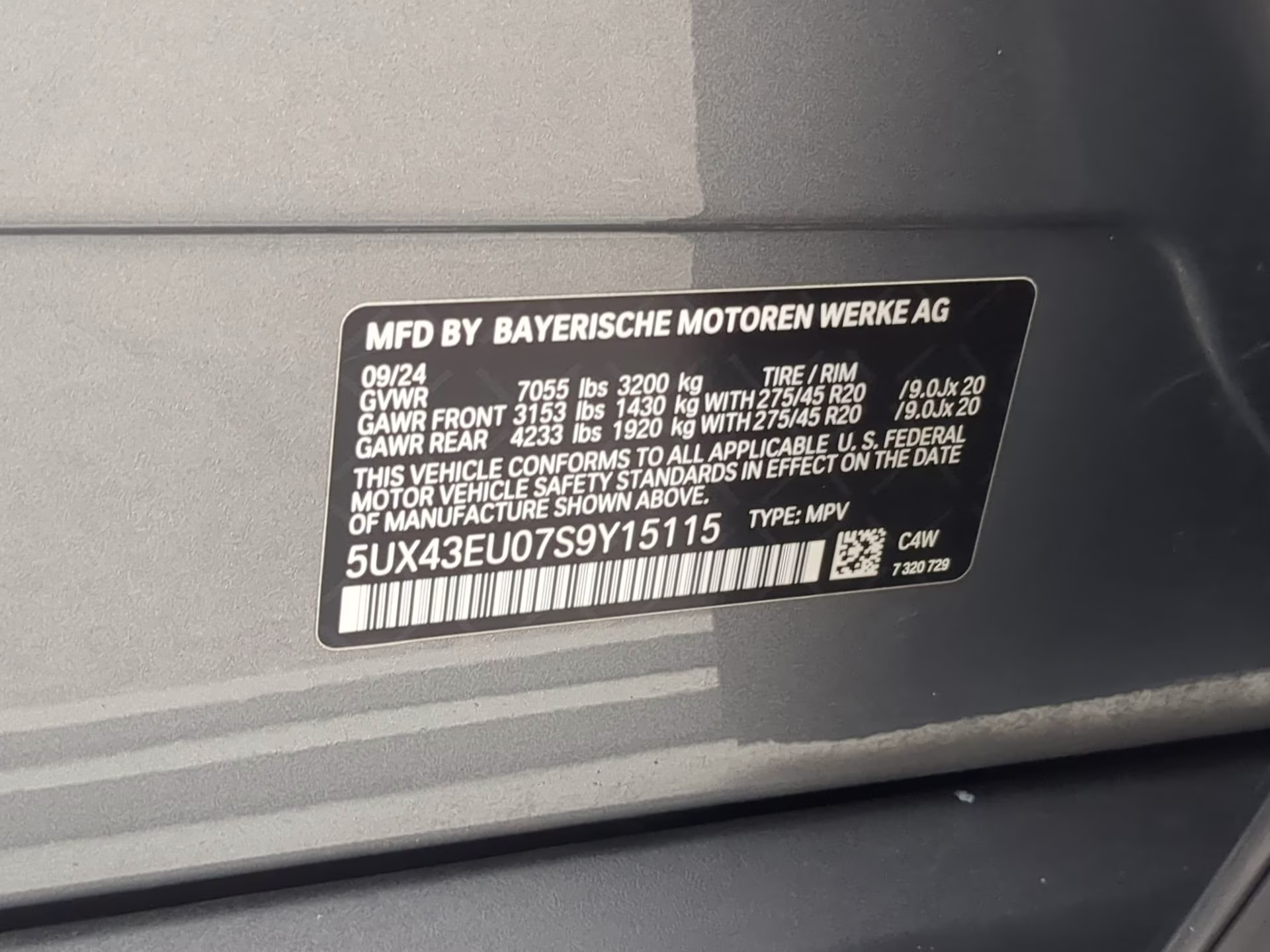 2025 Skyscraper Gray Metallic BMW X5 xDrive50e AWD SUV