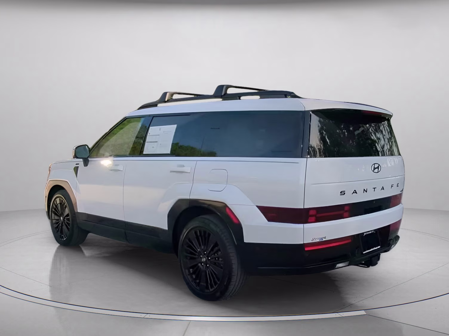 2025 Serenity White Hyundai Santa Fe Hybrid Calligraphy AWD SUV