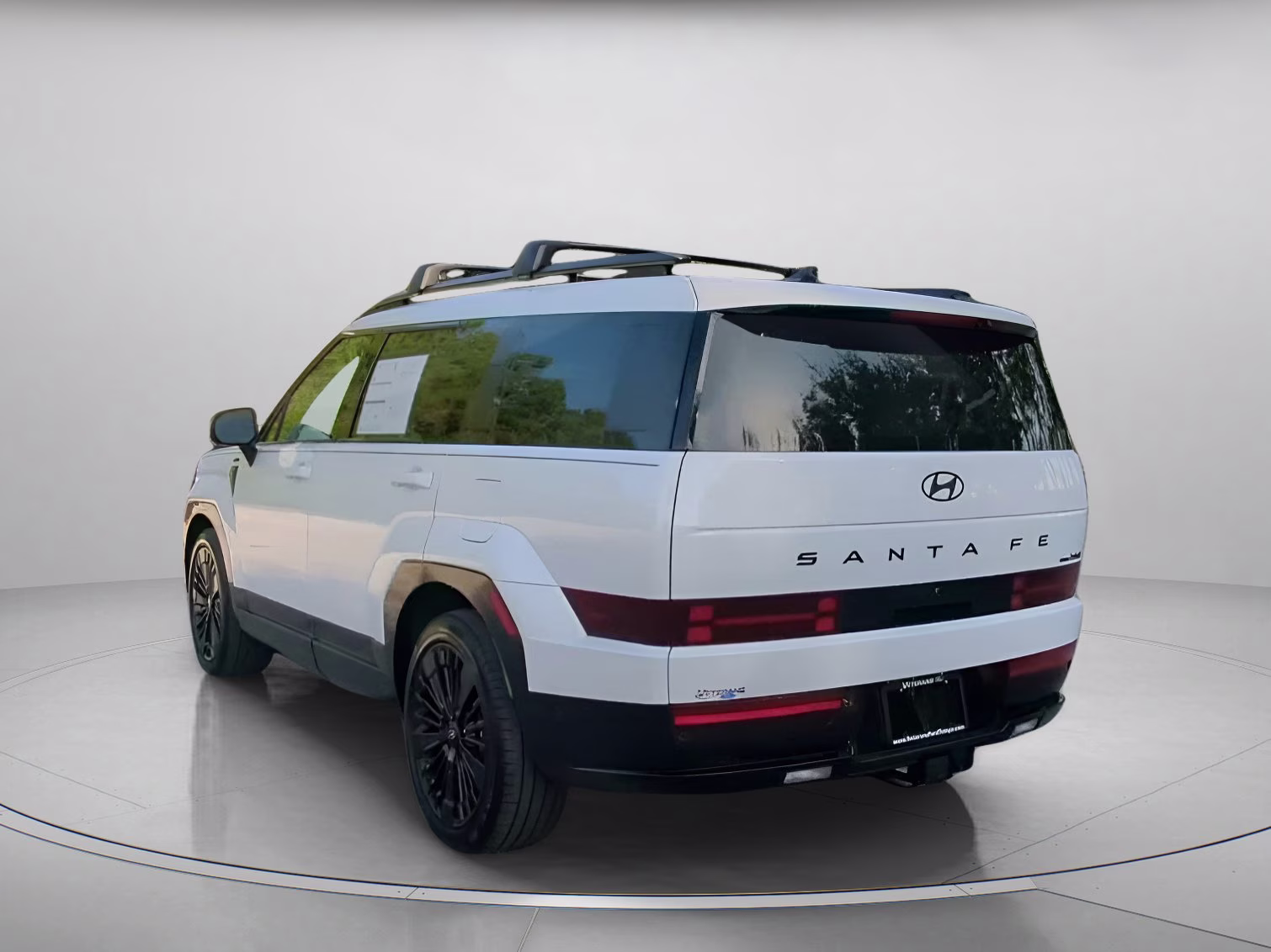 2025 Serenity White Hyundai Santa Fe Hybrid Calligraphy AWD SUV