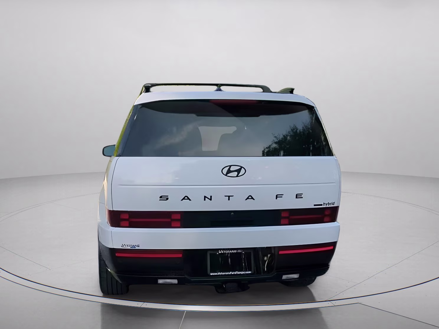 2025 Serenity White Hyundai Santa Fe Hybrid Calligraphy AWD SUV