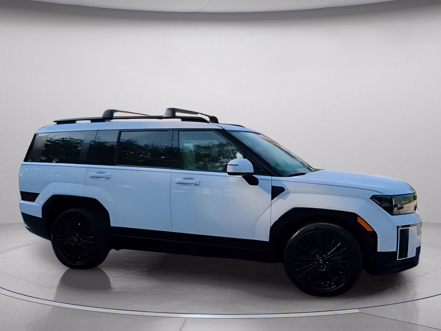 2025 Serenity White Hyundai Santa Fe Hybrid Calligraphy AWD SUV