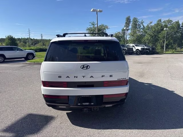 2025 Serenity White Hyundai Santa Fe Hybrid Calligraphy AWD SUV