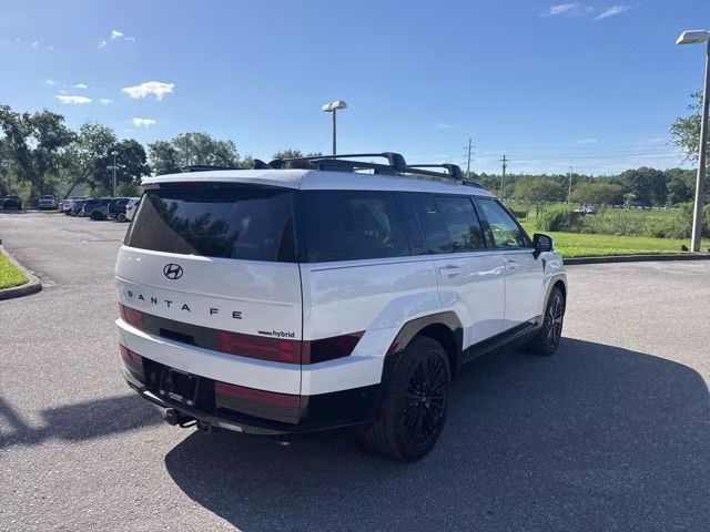 2025 Serenity White Hyundai Santa Fe Hybrid Calligraphy AWD SUV