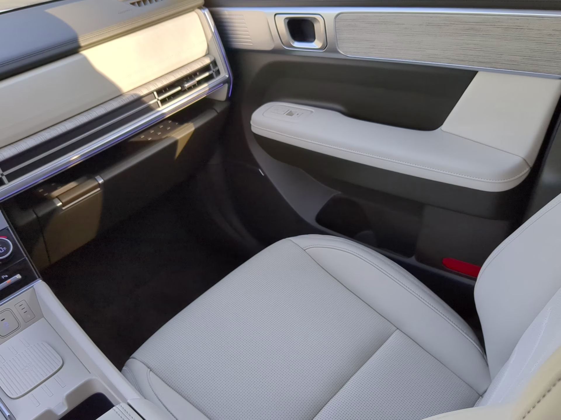 2025 Serenity White Hyundai Santa Fe Hybrid Calligraphy AWD SUV
