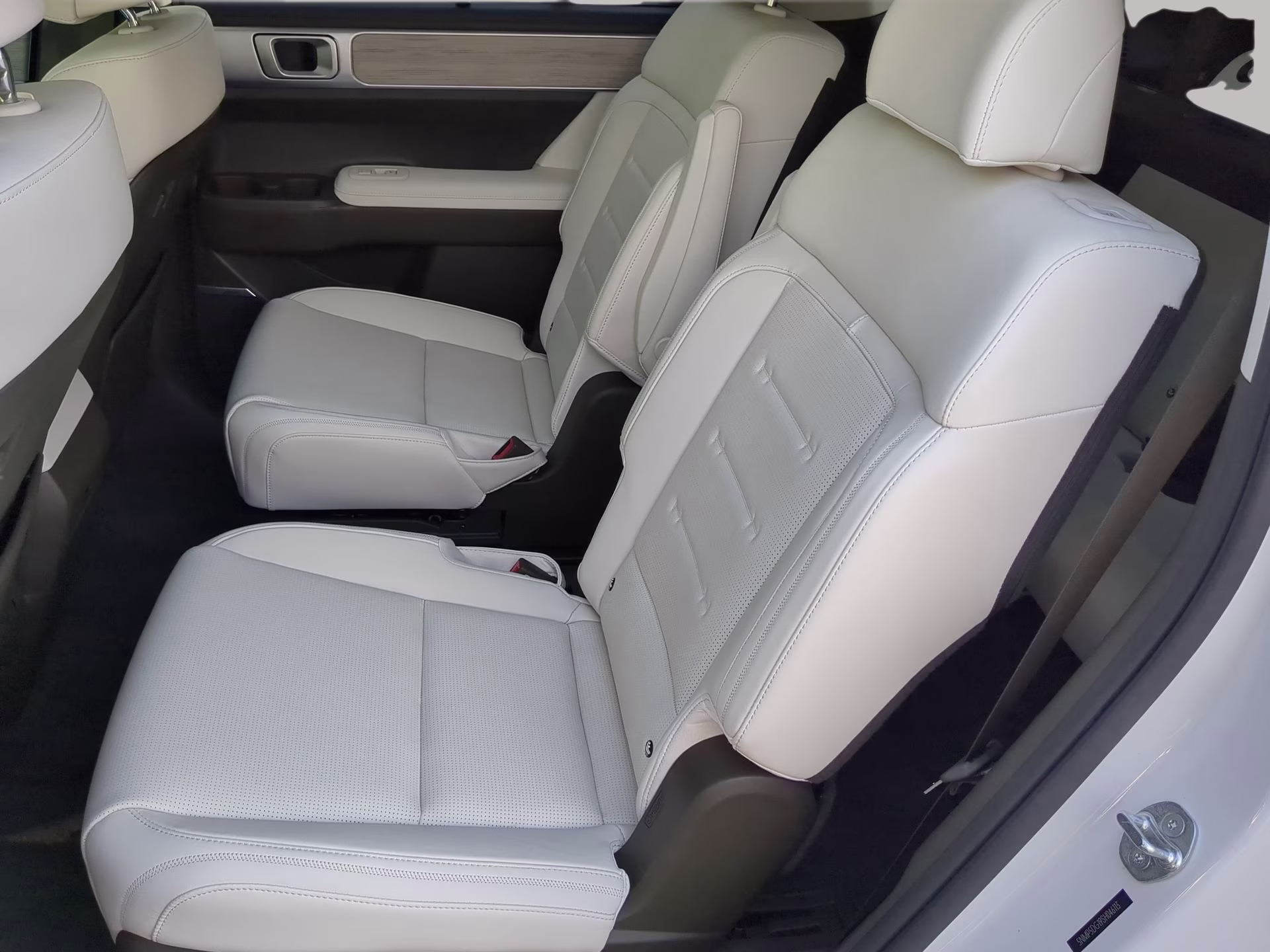 2025 Serenity White Hyundai Santa Fe Hybrid Calligraphy AWD SUV