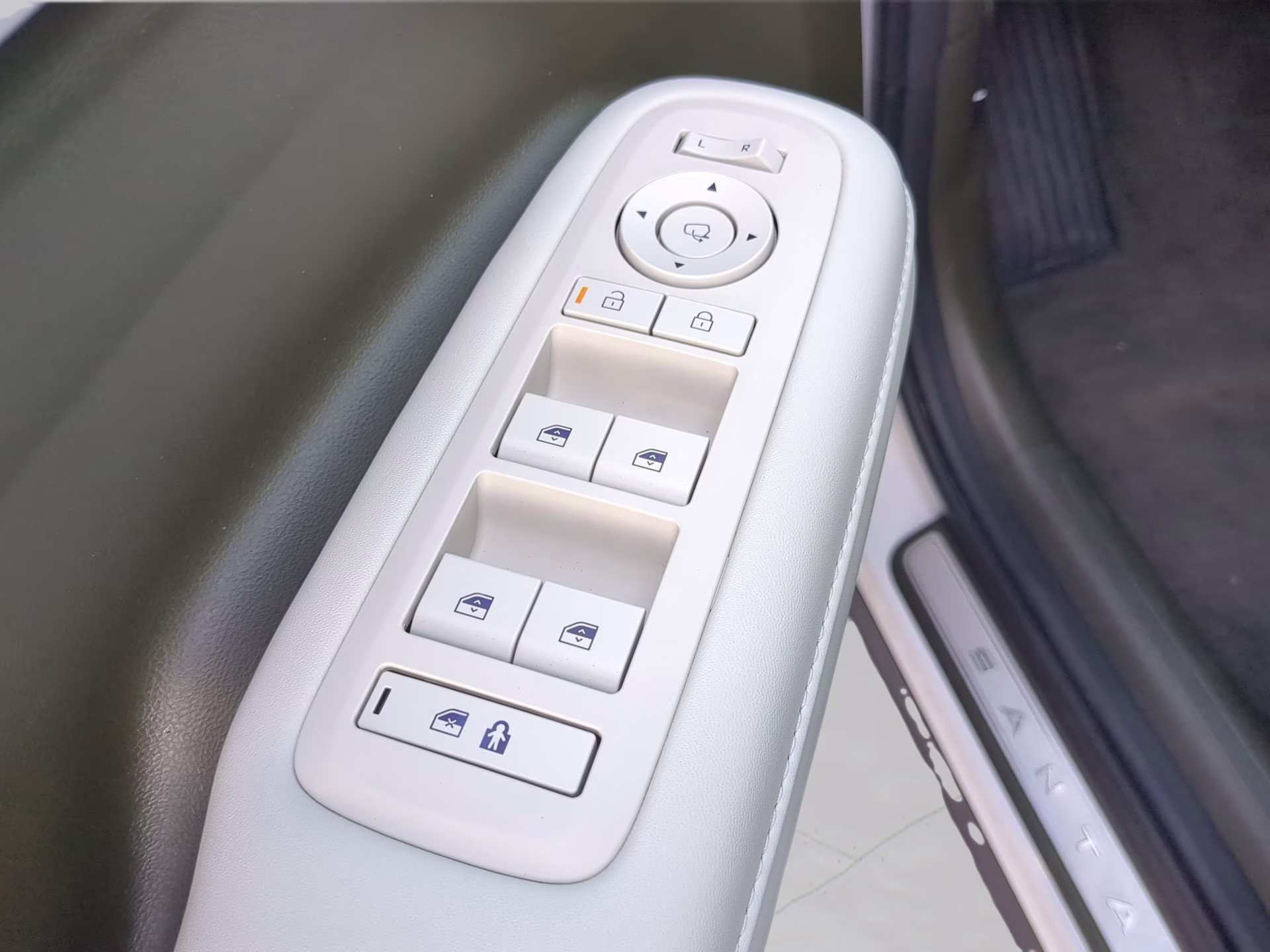 2025 Serenity White Hyundai Santa Fe Hybrid Calligraphy AWD SUV