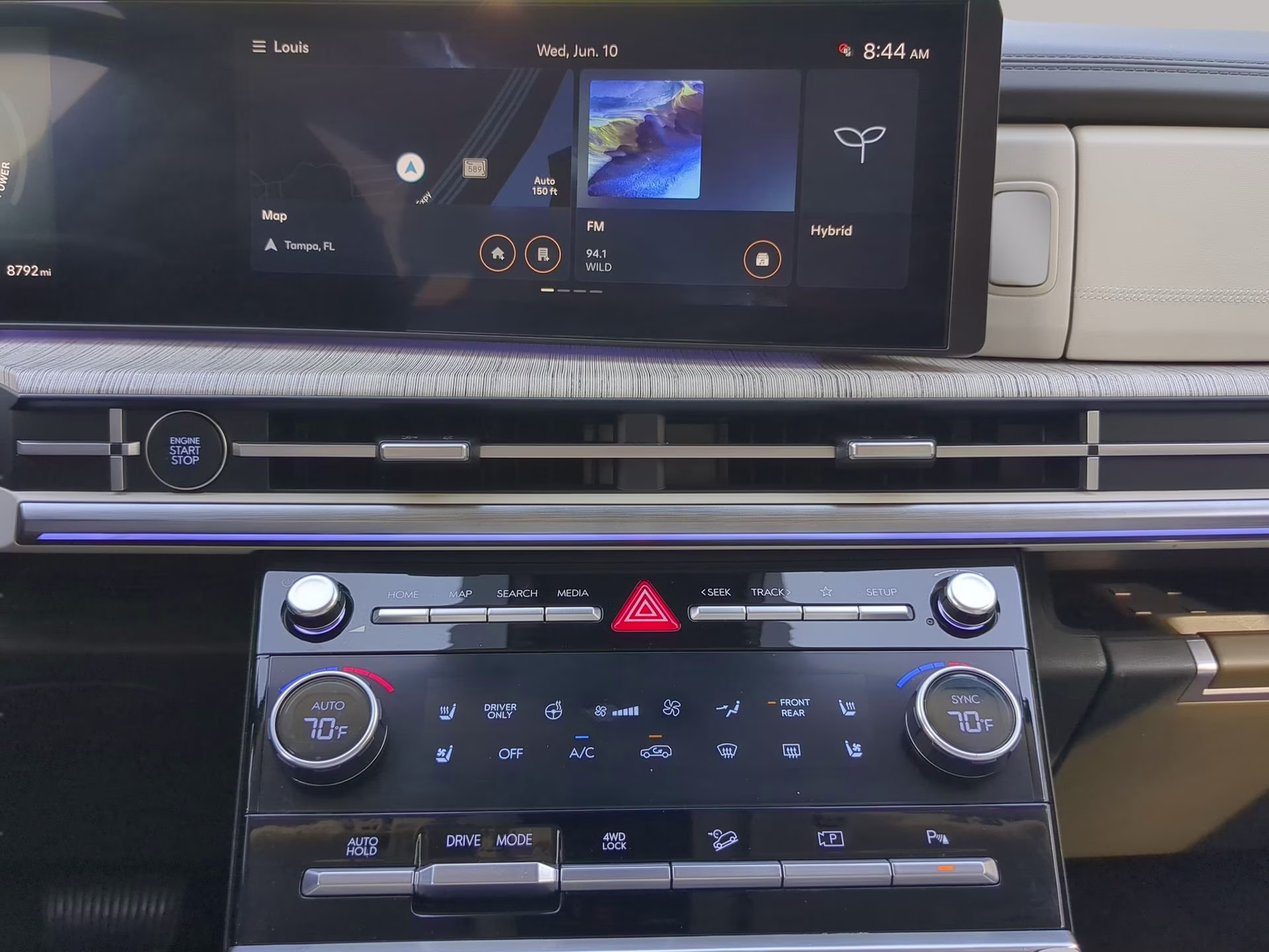 2025 Serenity White Hyundai Santa Fe Hybrid Calligraphy AWD SUV