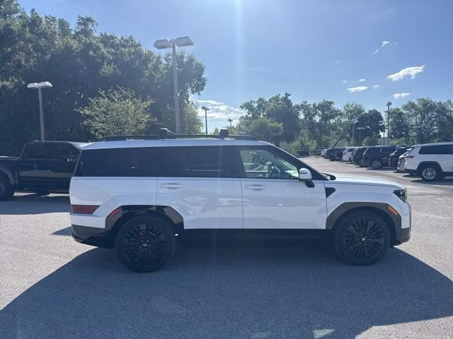 2025 Serenity White Hyundai Santa Fe Hybrid Calligraphy AWD SUV