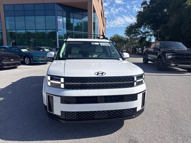 2025 Serenity White Hyundai Santa Fe Hybrid Calligraphy AWD SUV