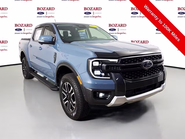 2024 Azure Gray Metallic Ford Ranger Lariat 4X4 Truck