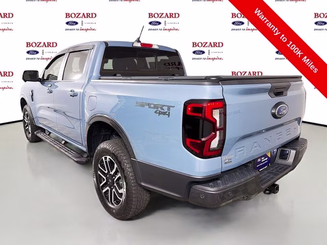 2024 Azure Gray Metallic Ford Ranger Lariat 4X4 Truck