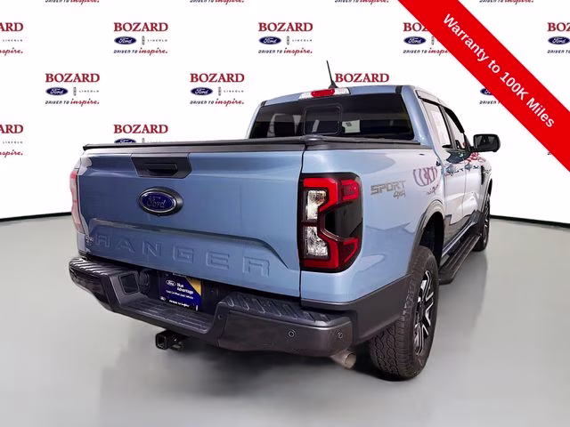 2024 Azure Gray Metallic Ford Ranger Lariat 4X4 Truck