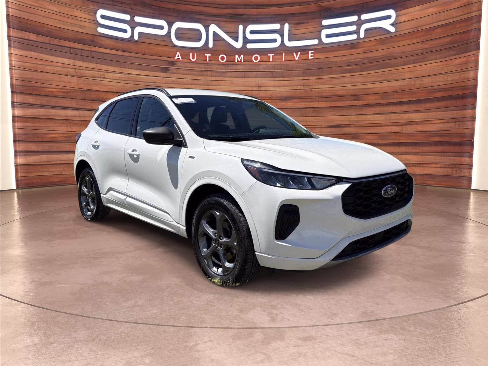 2024 Star White Metallic Tri-Coat Ford Escape ST-Line AWD SUV