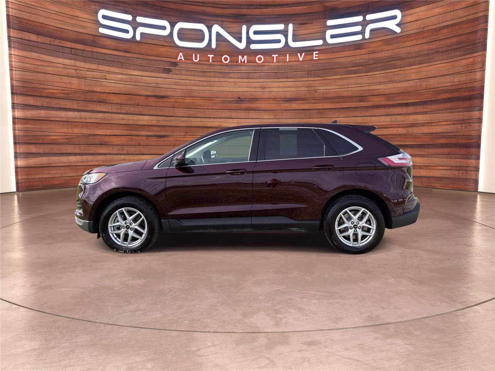 2024 Burgundy Velvet Metallic Tinted Clearcoat Ford Edge SEL AWD SUV