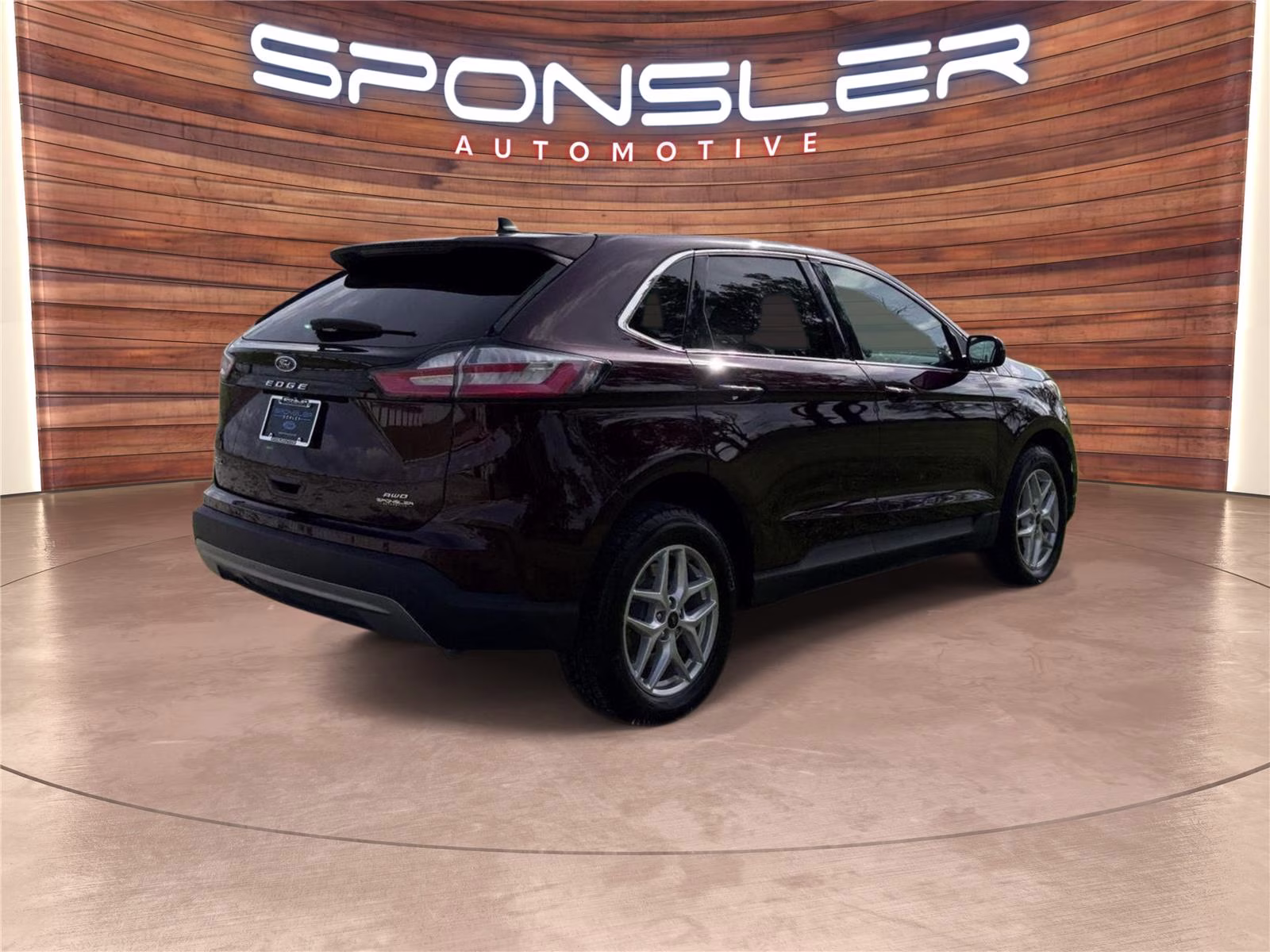 2024 Burgundy Velvet Metallic Tinted Clearcoat Ford Edge SEL AWD SUV