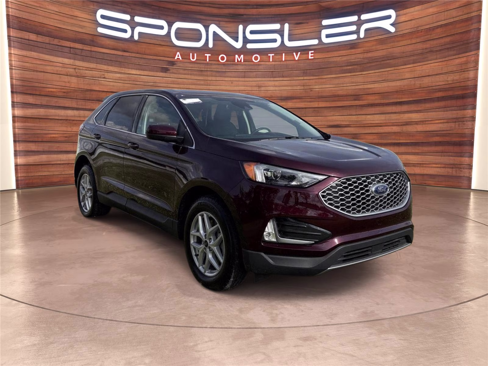 2024 Burgundy Velvet Metallic Tinted Clearcoat Ford Edge SEL AWD SUV