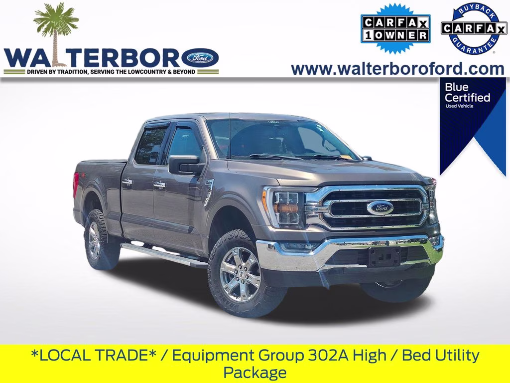 2022 Stone Gray Metallic Ford F-150 XLT 4X4 Truck