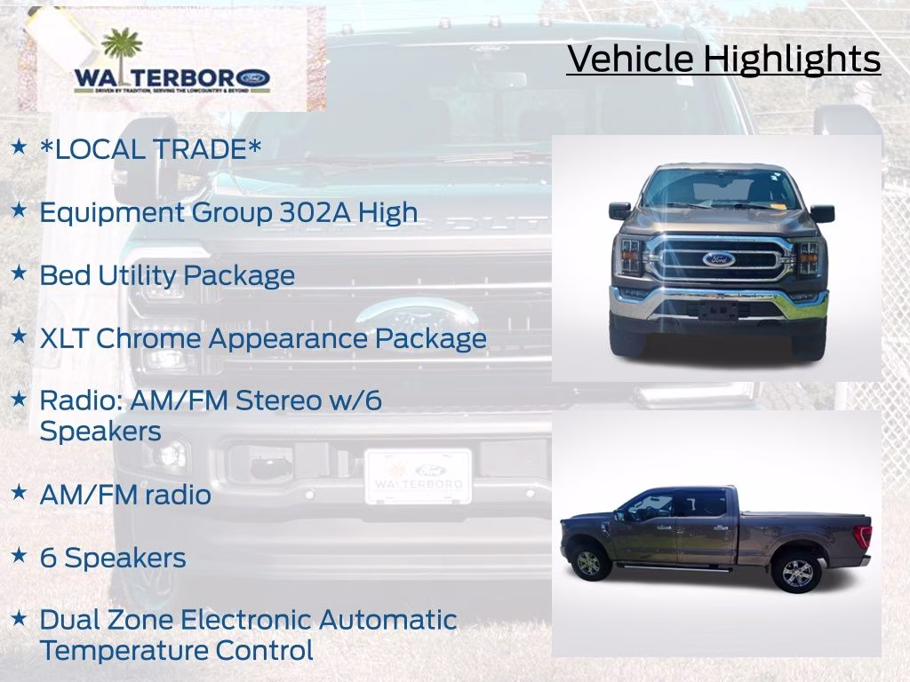 2022 Stone Gray Metallic Ford F-150 XLT 4X4 Truck