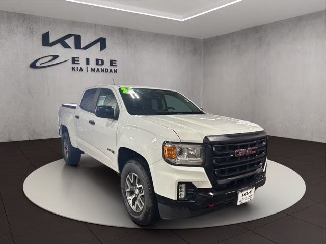 2021 Summit White GMC Canyon AT4 w/Leather 4X4 Truck