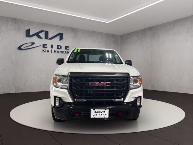 2021 Summit White GMC Canyon AT4 w/Leather 4X4 Truck