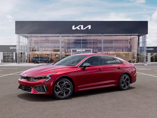 2026 Runway Red Kia K5 GT-Line AWD Sedan