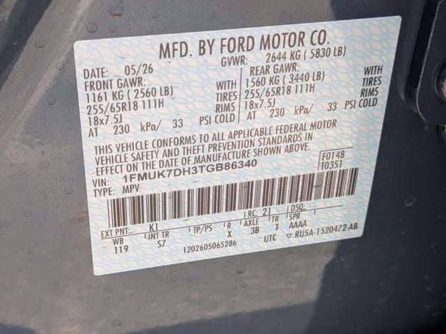 2026 Vapor Blue Ford Explorer Active RWD SUV