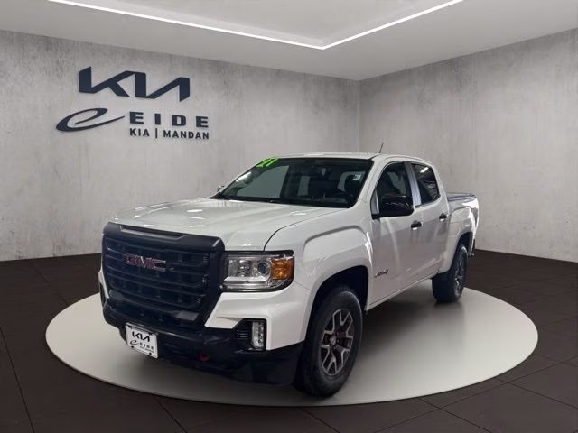 2021 Summit White GMC Canyon AT4 w/Leather 4X4 Truck