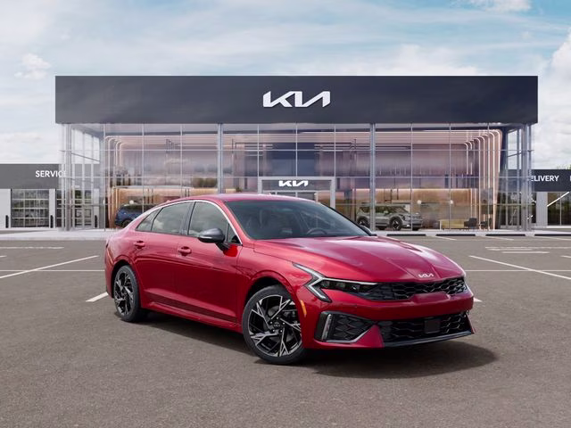 2026 Runway Red Kia K5 GT-Line AWD Sedan