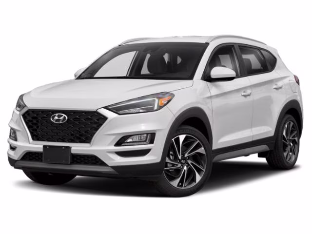 2019 Dazzling White Hyundai Tucson Sport AWD SUV