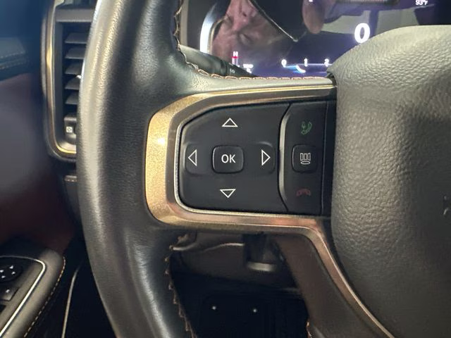 2023 Patriot Blue Pearlcoat Ram 1500 Laramie Longhorn 4X4 Truck