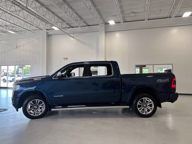 2023 Patriot Blue Pearlcoat Ram 1500 Laramie Longhorn 4X4 Truck