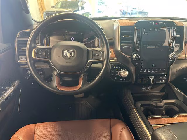 2023 Patriot Blue Pearlcoat Ram 1500 Laramie Longhorn 4X4 Truck