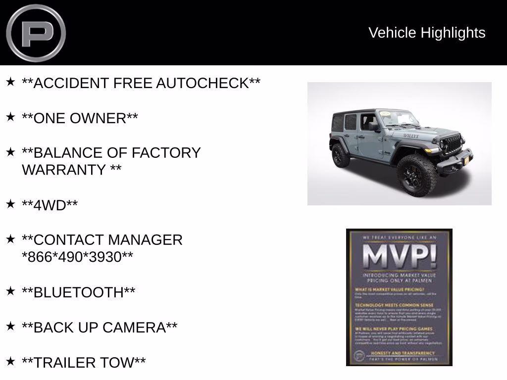 2024 Anvil Clear Coat Jeep Wrangler Sport 4X4 SUV