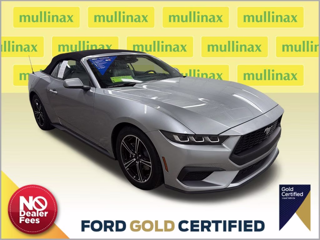 2024 Iconic Silver Metallic Ford Mustang EcoBoost Premium RWD Convertible
