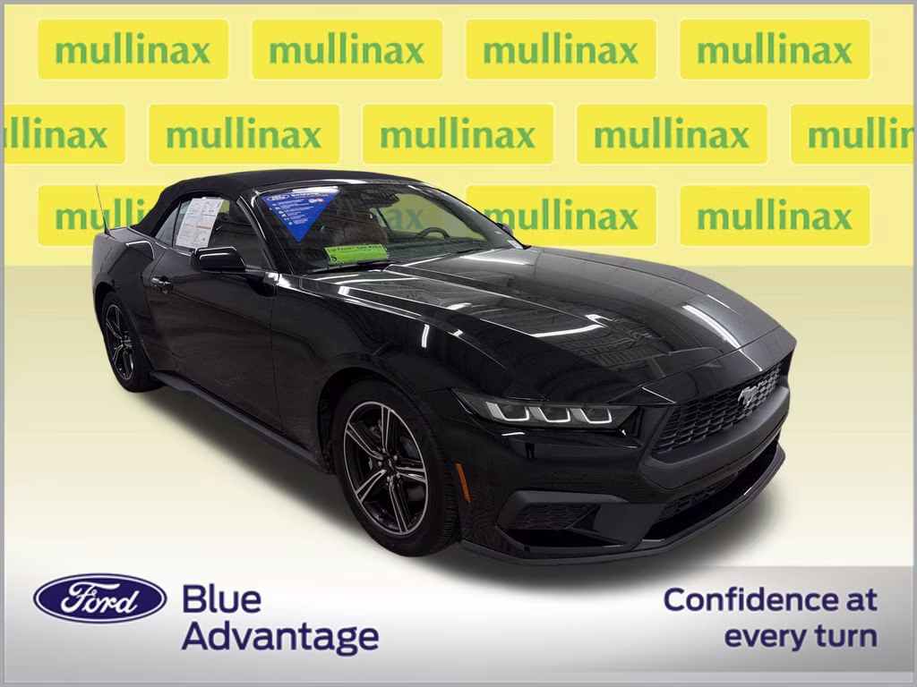 2024 Shadow Black Ford Mustang EcoBoost Premium RWD Convertible