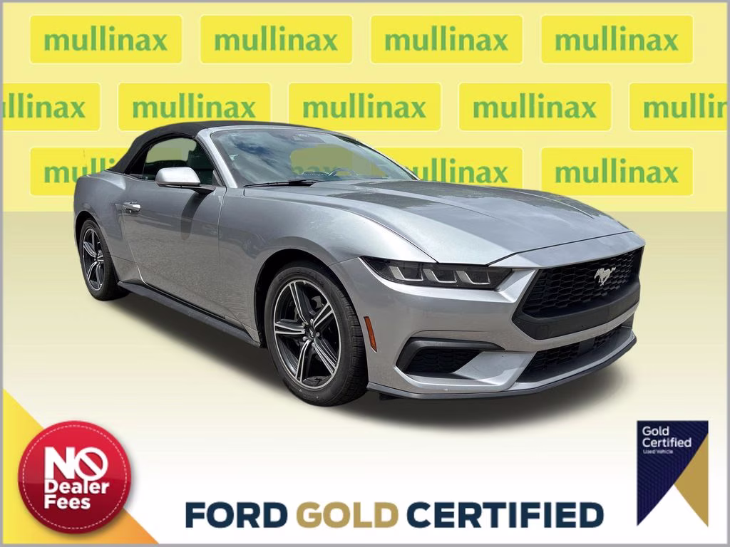 2024 Iconic Silver Metallic Ford Mustang EcoBoost Premium RWD Convertible