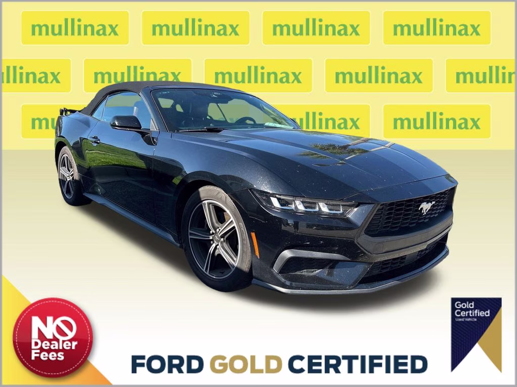 2024 Shadow Black Ford Mustang EcoBoost Premium RWD Convertible