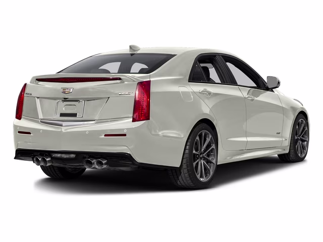 2018 Crystal White Tricoat Cadillac ATS-V Base RWD Sedan