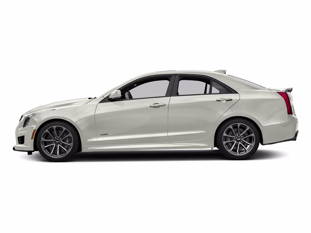 2018 Crystal White Tricoat Cadillac ATS-V Base RWD Sedan