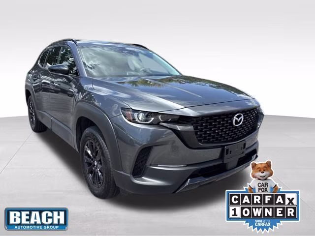 2025 Machine Gray Metallic Mazda CX-50 Hybrid Premium AWD SUV