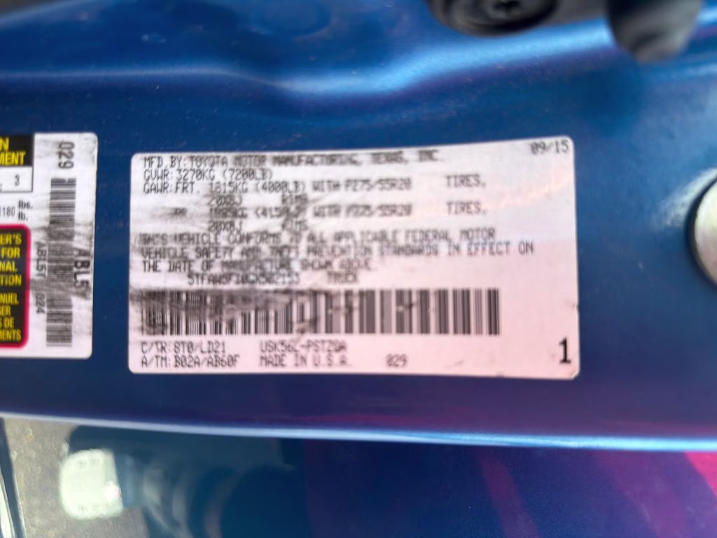 2016 Blazing Blue Toyota Tundra 1794 4X4 Truck